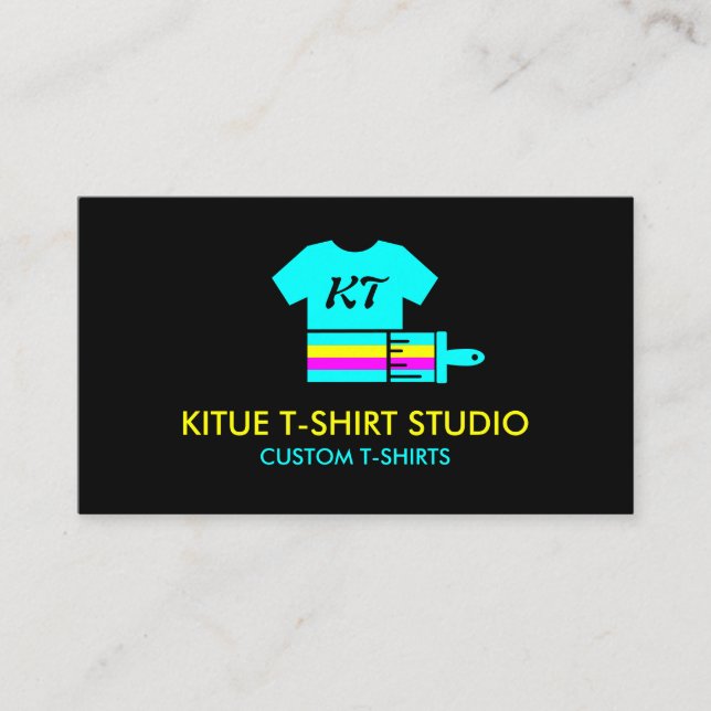 Heat Transfer Vinyl Clothing Apparel Print Business Card (Front)