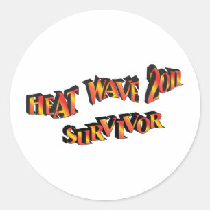 Heat Wave Survivor 2011 Bag Classic Round Sticker