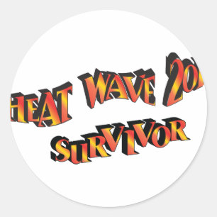 Heat Wave Survivor 2011 Bag Classic Round Sticker