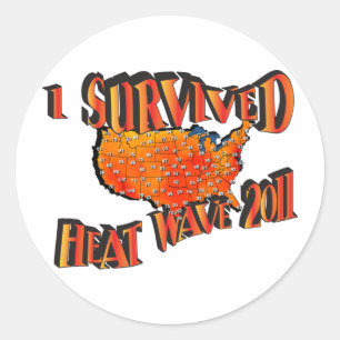 Heat Wave Survivor 2011 Bag Classic Round Sticker