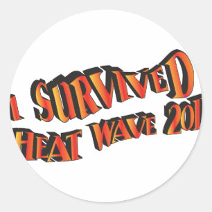 Heat Wave Survivor 2011 Bag Classic Round Sticker