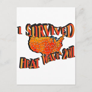 Heat Wave Survivor 2011 Bag Postcard