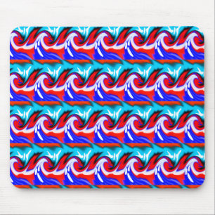 Heat waves art mouse mat