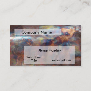 Heated Copper Metal Business Card