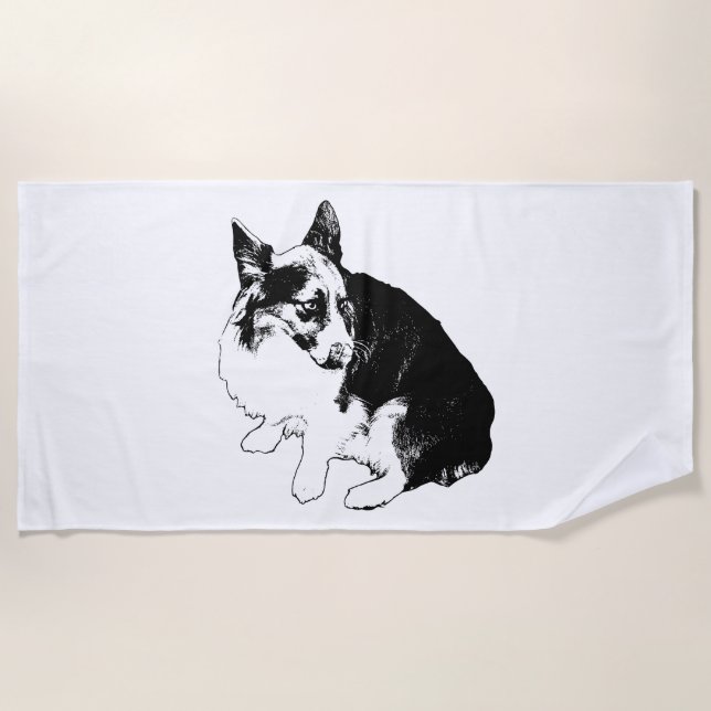 Heated-Pool Pause Beach Towel (Front)