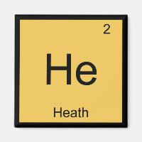Heath Name Chemistry Element Periodic Table