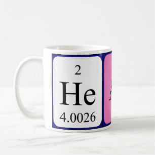 Heath periodic table name mug