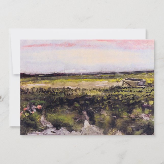 Heath with a Wheelbarrow by Vincent van Gogh (Front)