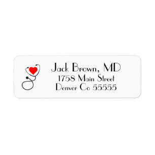 Heathcare Worker Return Address Label