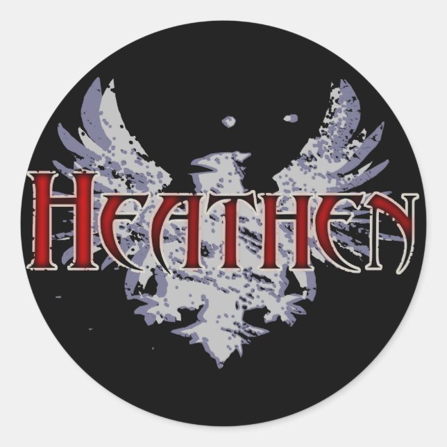 Heathen Classic Round Sticker (Front)