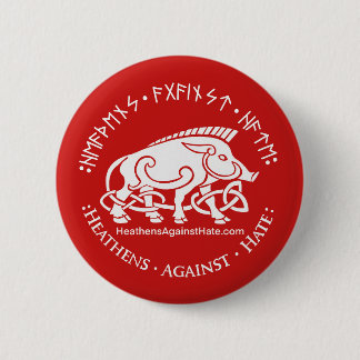 Heathens Against Hate 6 Cm Round Badge