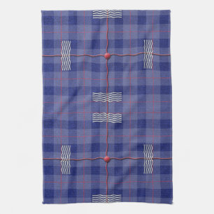 Heather Blue Plaid Tea Towel