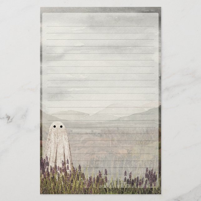 Heather Ghost - Lined Letter Writing Paper (Front)