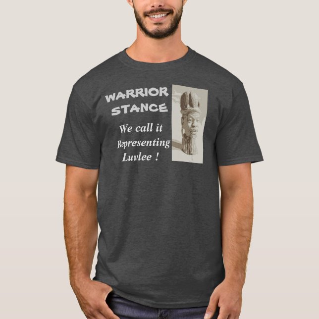 Heather grey Warrior Stance tee (Front)