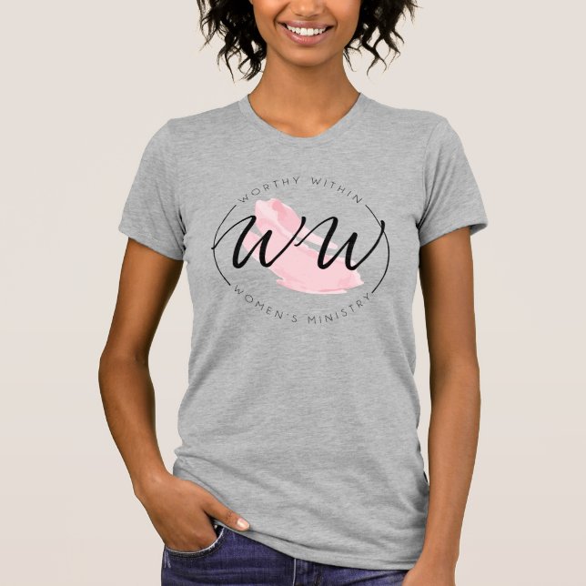 Heather Grey Worthy Within T-Shirt (Front)