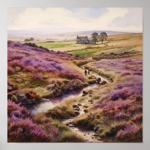 Heather Moorland  Poster