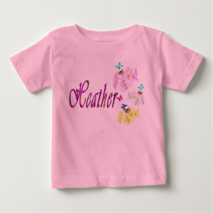 Heather, Name, With Kittens, Baby T-Shirt