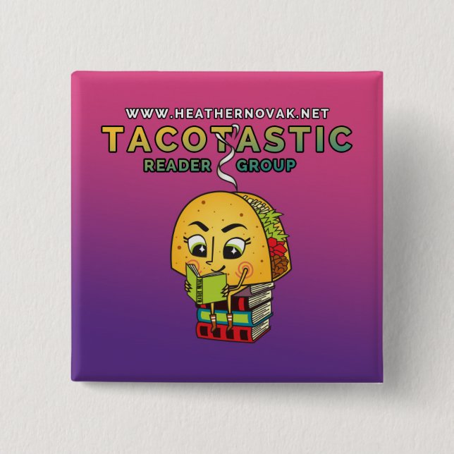 Heather Novak Official Reader Pin! 15 Cm Square Badge (Front)