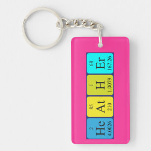 Heather periodic table name keyring