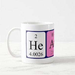 Heather periodic table name mug