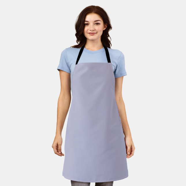 Heather Purple Solid Colour Apron (Worn)