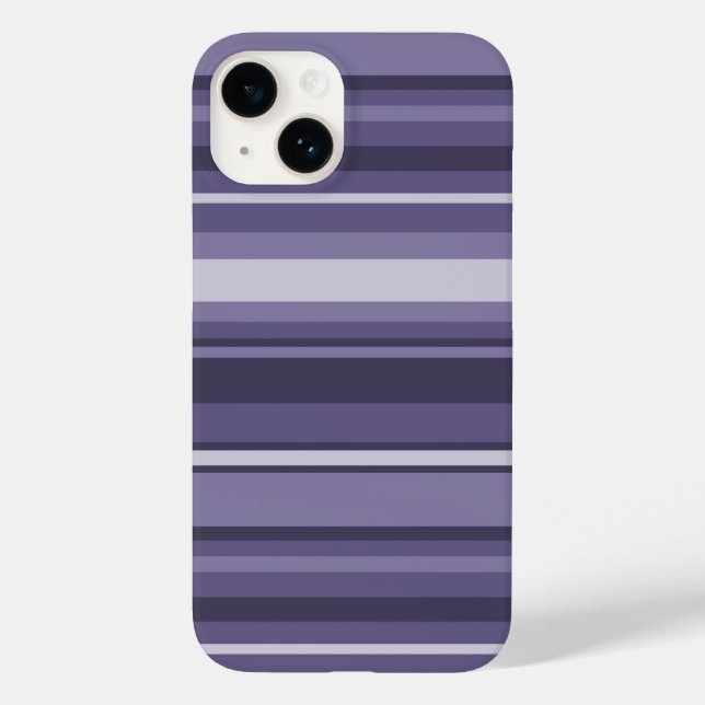 Heather purple stripes Case-Mate iPhone case (Back)