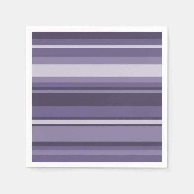 Heather purple stripes napkin (Front)