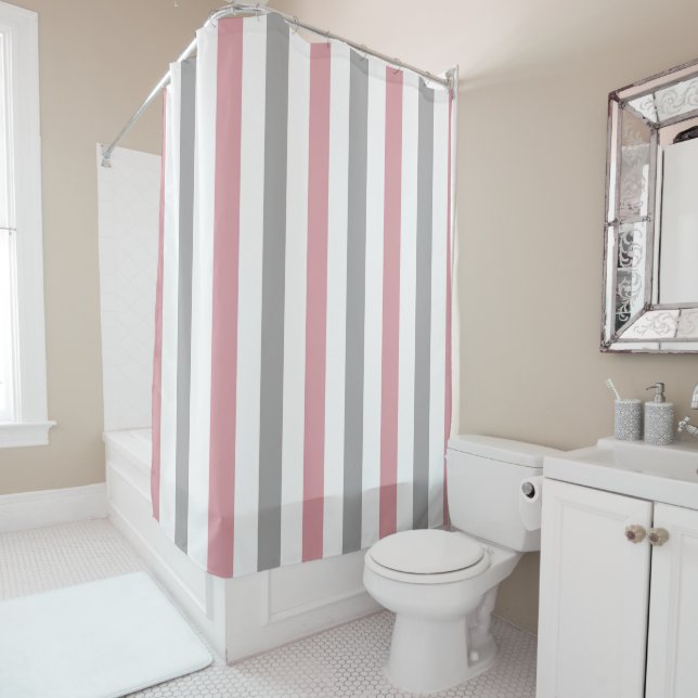 Heather & Rose Shower Curtain (In Situ)