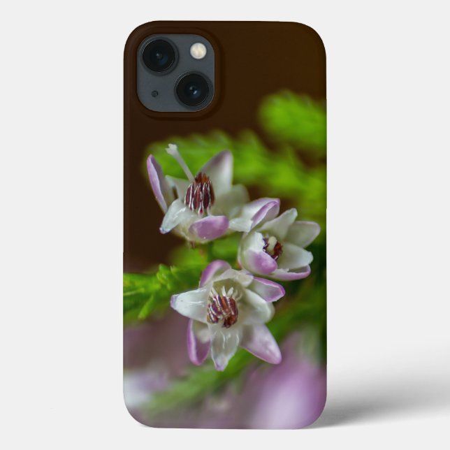 Heather Spring flower evergreen bloom purple white Case-Mate iPhone Case (Back)