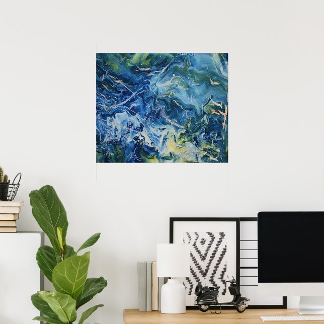 Heather Wycuff abstract art Poster (Home Office)