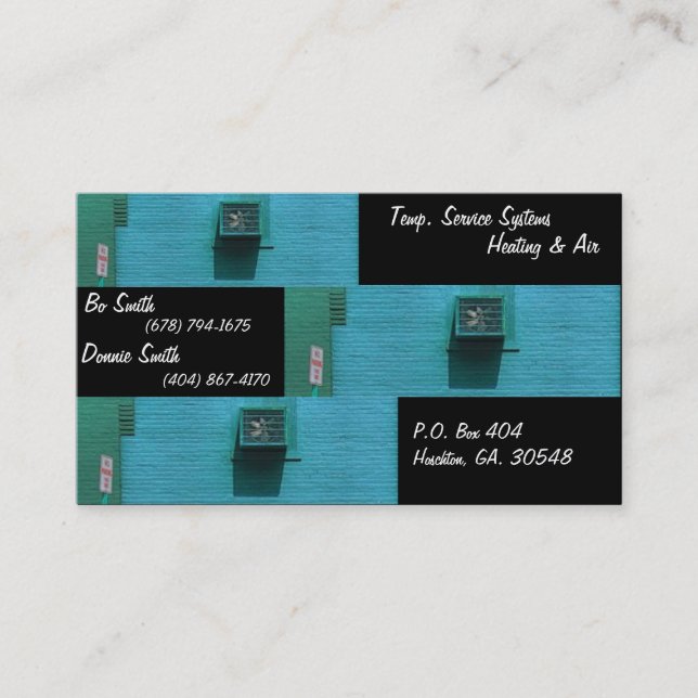 Heating & Air Business Card (Front)
