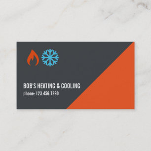 Heating & Air Conditioning, Cooling Business Card