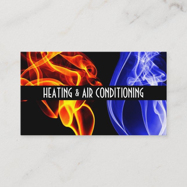 Heating and Air Conditioning Business Card (Front)