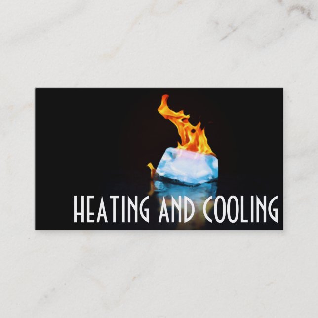 Heating and Air Conditioning Business Card (Front)
