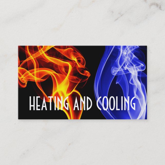 Heating and Air Conditioning Business Card (Front)