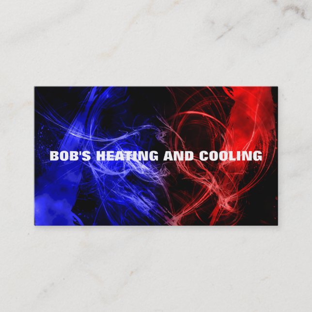 Heating and Air Conditioning Business Card (Front)