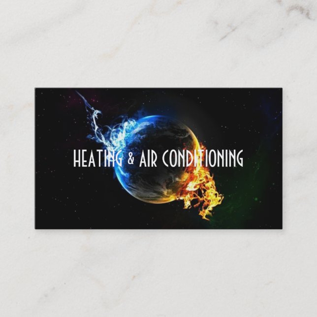 Heating and Air Conditioning Business Card (Front)
