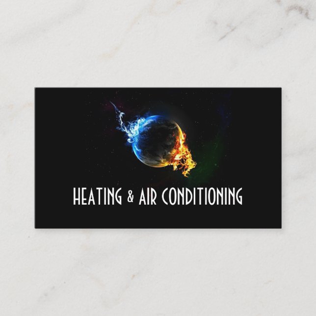 Heating and Air Conditioning Business Card (Front)