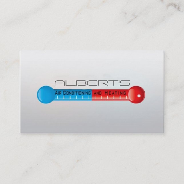 Heating and Air Conditioning Business Card (Front)