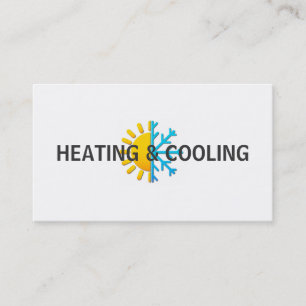 Heating and Air Conditioning Cooling Business Card