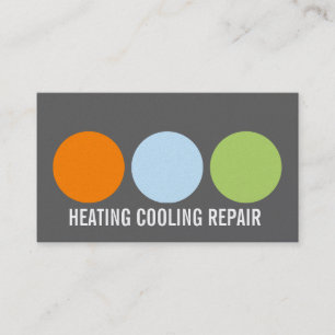 Heating and Air Conditioning Repair Business Card
