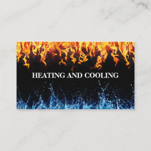 Heating and Cooling Business Card
