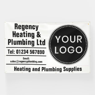 Heating and Plumbing Banner to Include Your Logo