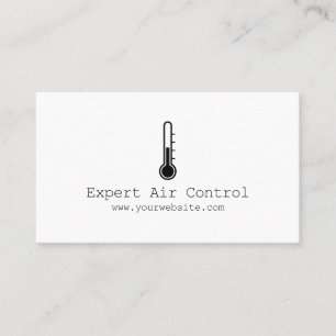 Heating & Cooling , Air Conditioning HVAC Business Business Card