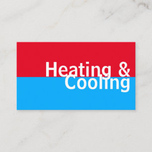Heating & Cooling , Air Conditioning HVAC Business Card