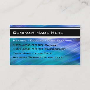 Heating Cooling Business Cards