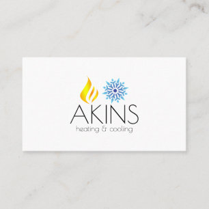 Heating & Cooling HVAC Business Card