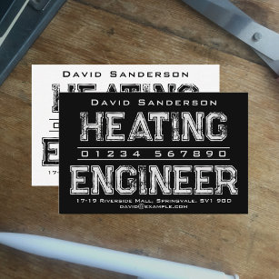 Heating Engineer Business Card