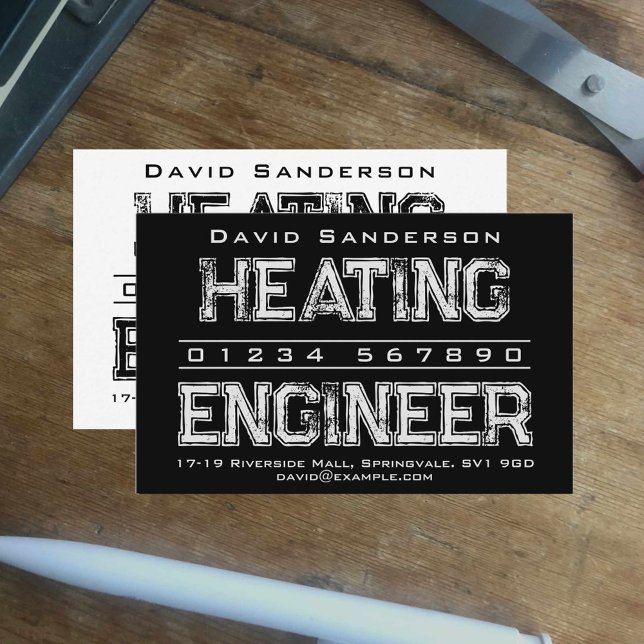 Heating Engineer Business Card (Creator Uploaded)