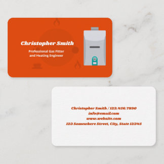 Heating Engineer Business Card